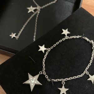 Evita Peroni star necklace and bracelet